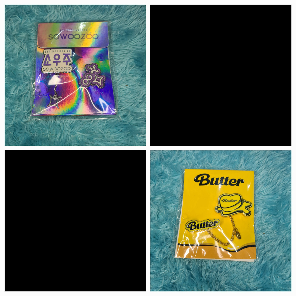 Badge Set Brooche Bros Butter Sowoozoo BTS Official Merchandise