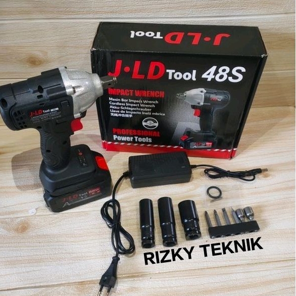 Impact Wrench JLD Tools 48v Mesin Pembuka Baut Ban 48Volt Brushless JLD Tools