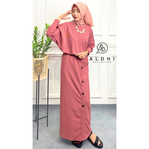 Set Knit Hornet Premium Atasan Oversize Rok Span