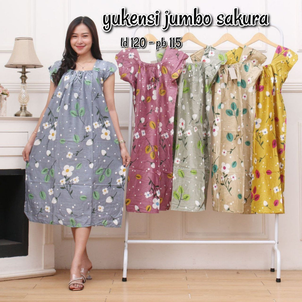 Ecer/Grosir Daster Yukensi Jumbo Soloan Motif Aneka Floral Termurah