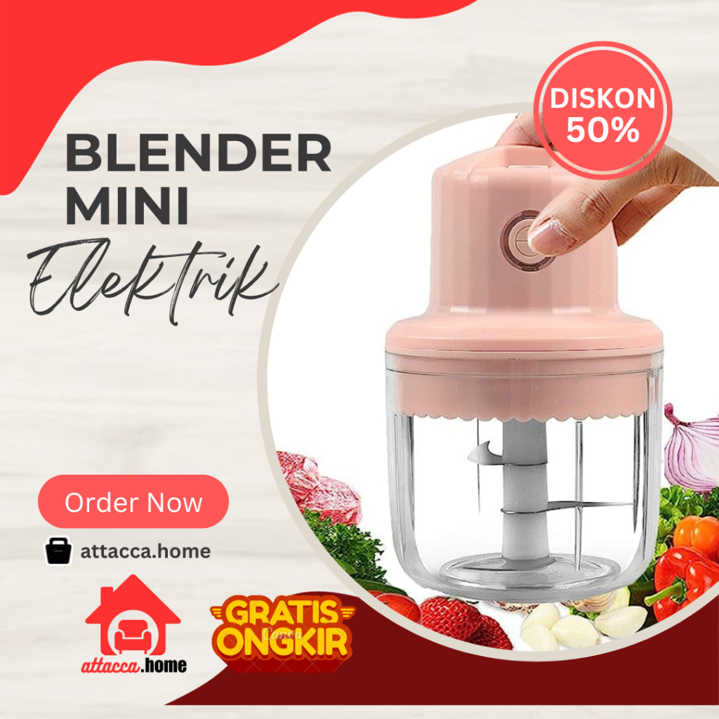 Blender Chopper Mini Elektrik Portable Yang Bisa Dicas Listrik Serbaguna Murah Untuk Bumbu Dapur Hal