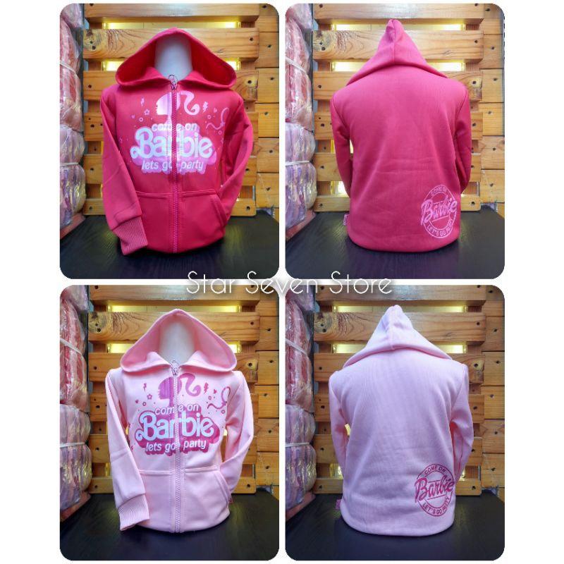 Model Baru/Jaket Anak Perempuan Barbie/Kids Jacket/Jaket Anak Perempuan Barbie/Jaket Anak Perempuan 