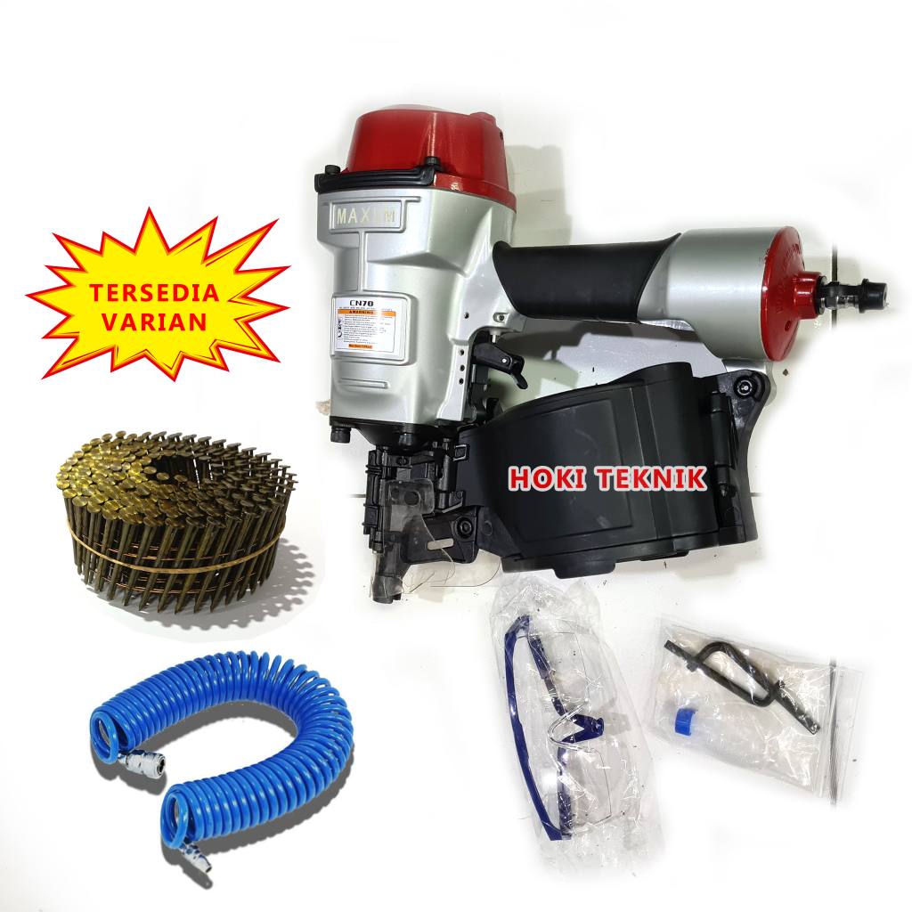 Mesin Paku Tembak Palet Maxiim CN70 Pallet Coil Nailer Gun 7cm