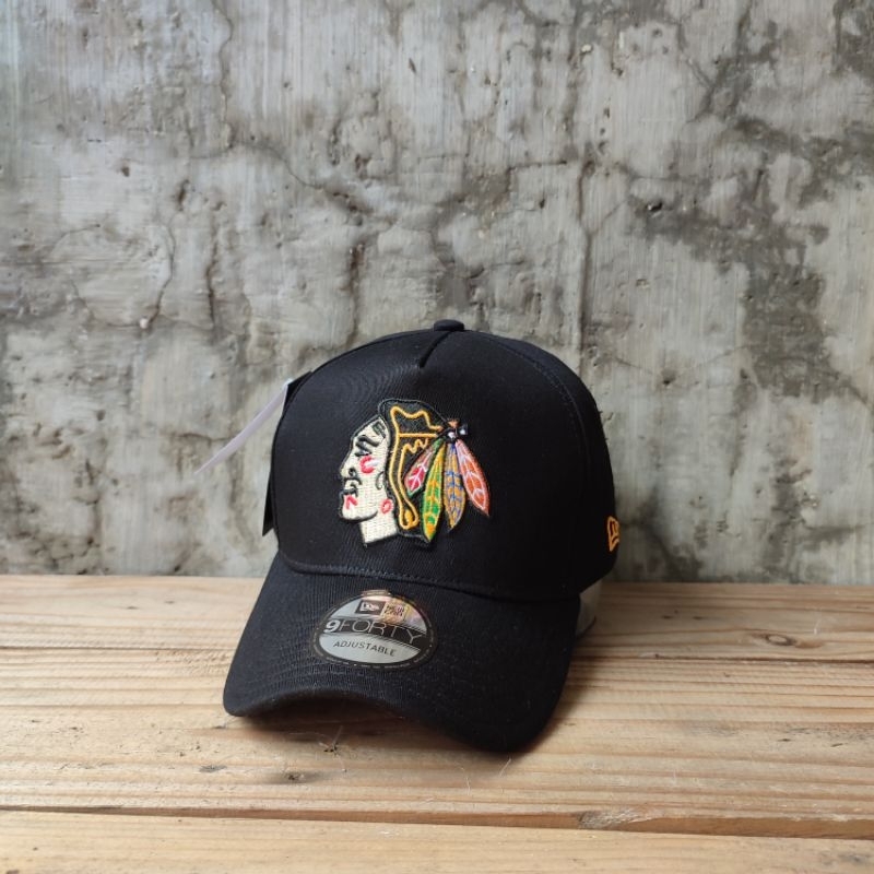 Topi Baseball Chicago Blackhawks Hitam