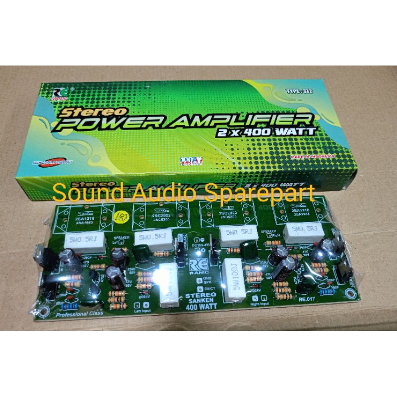 Kit Power Driver Amplifier Stereo 2x400 Watt ( RE )