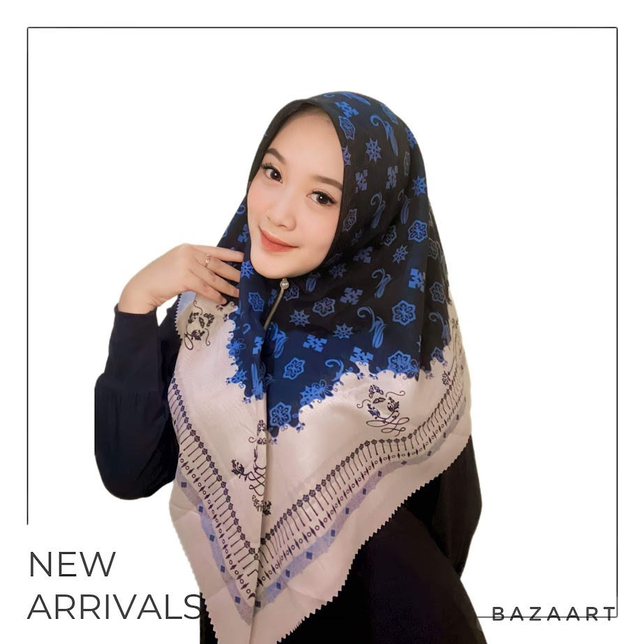 Hijab Instan Resleting Zipper Motif Terlaris