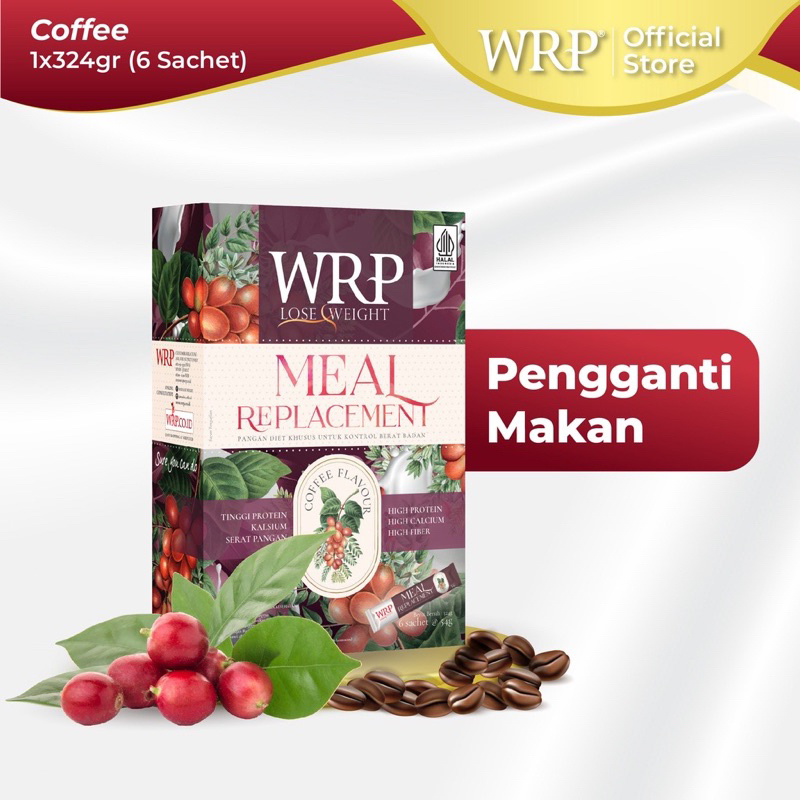 

WRP Meal Replacement Coffee 324 G (6 Sachet) - Pengganti Makan