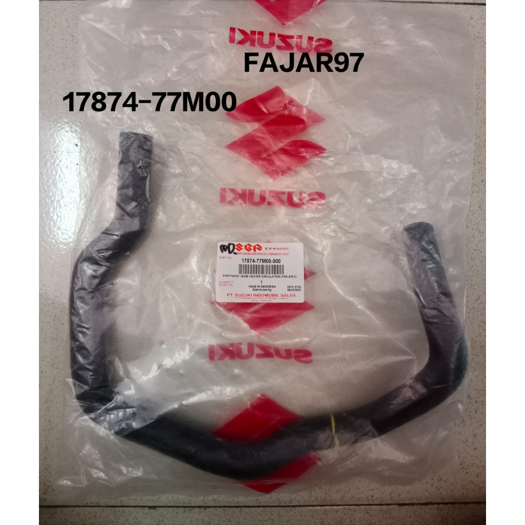 Selang hose Heater circulation Suzuki Ertiga 2012-2017 Original 17874-77M00