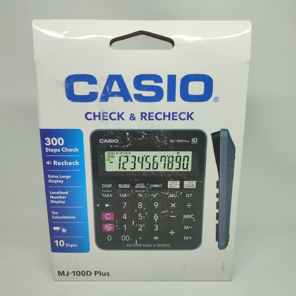 Kalkulator, Calculator Casio Original MJ-100D/Kalkulator Besar 10 Digit/Kalkulator Dagang, Kasir