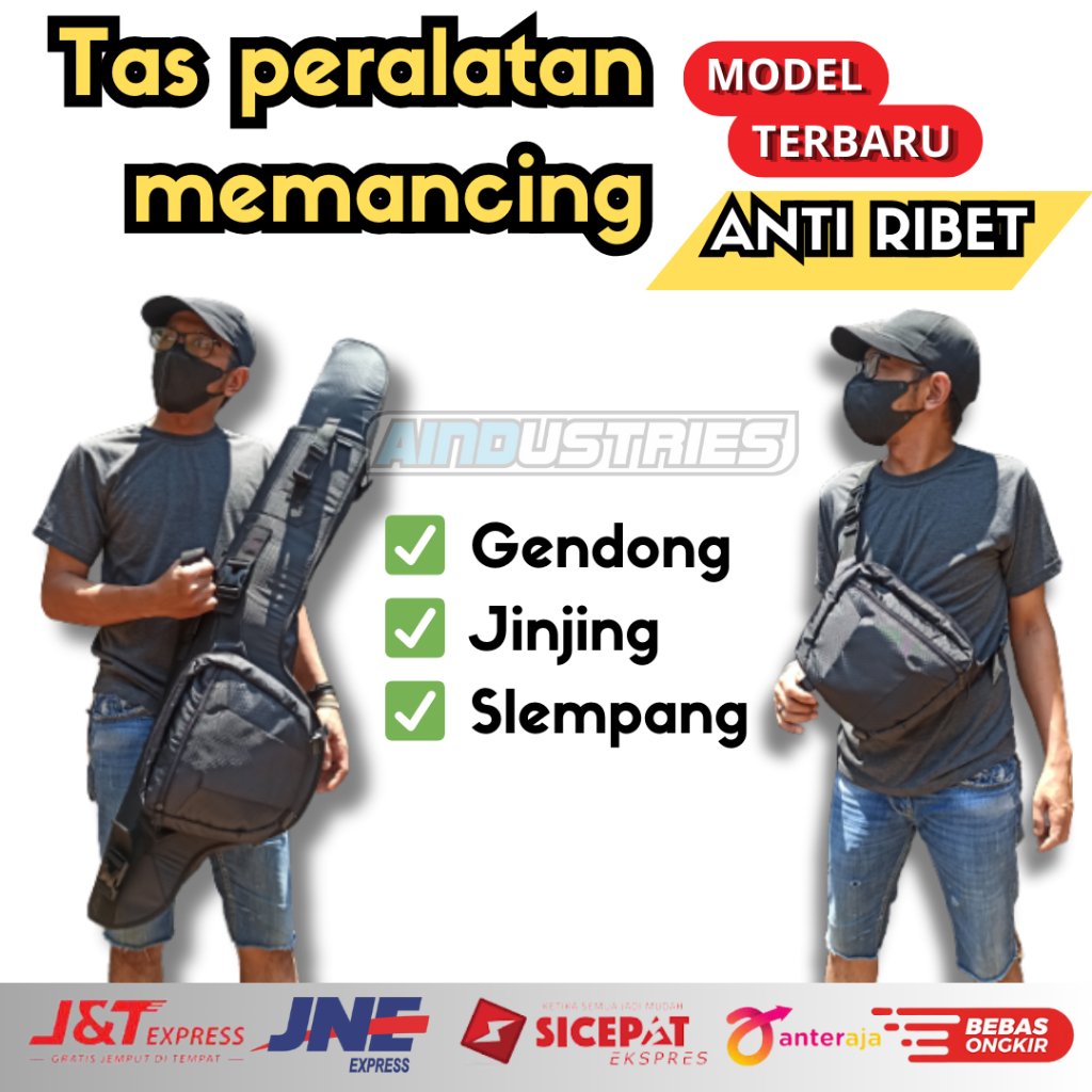 Tas Peralatan Pancing untuk membawa keperluan memancing ikan sungai pantai laut