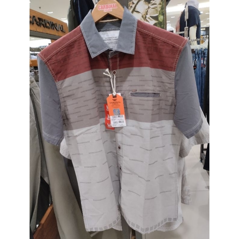 KEMEJA LENGAN PENDEK CARDINAL