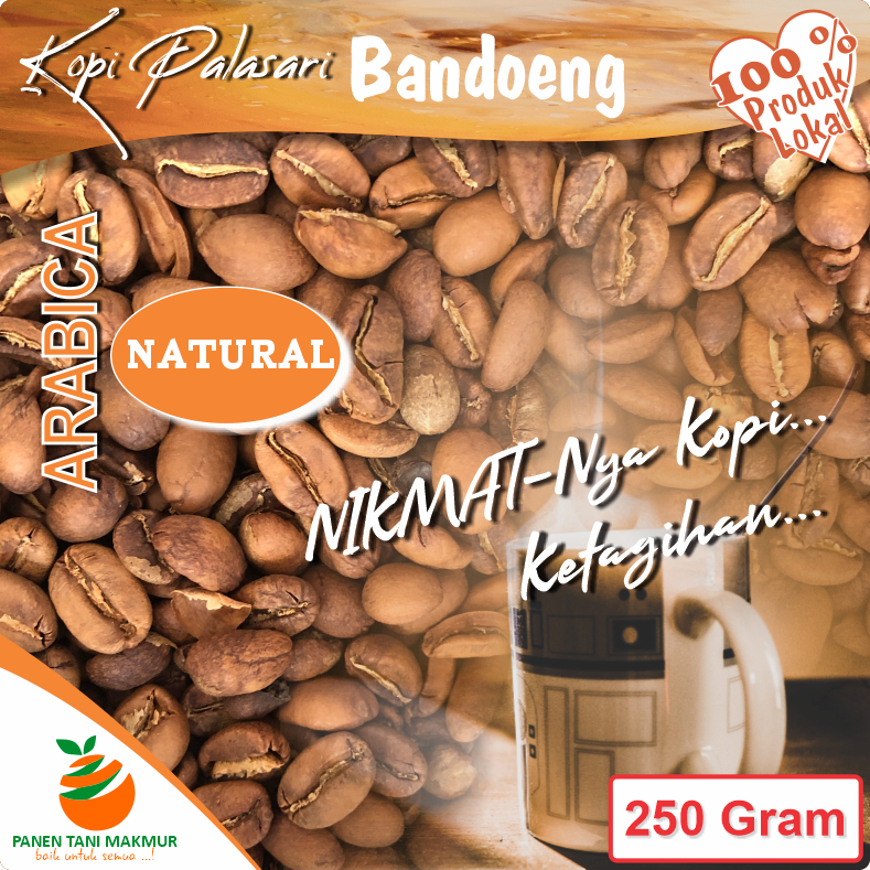 

Kopi Palasari Arabica Natural - Nikmat Panen Tani Makmur Bandoeng - Bandung 250 Gram
