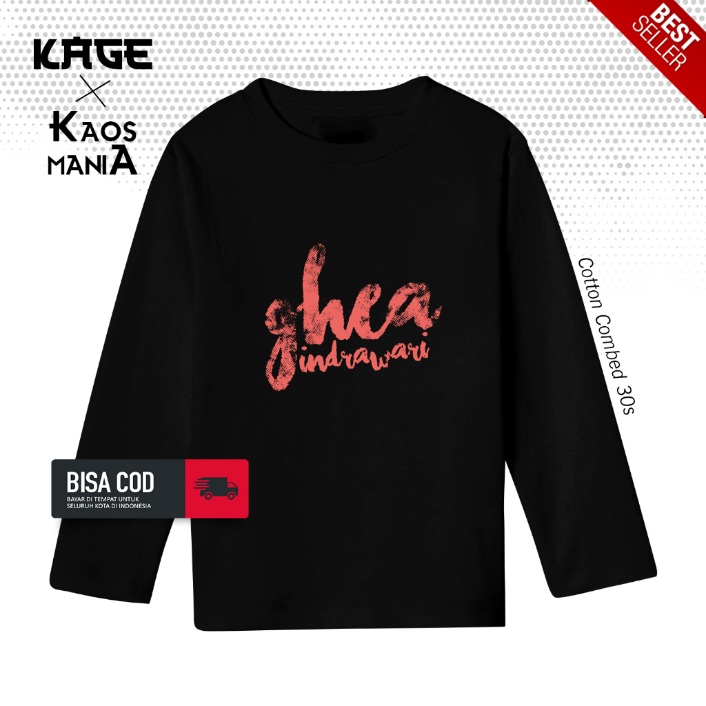 Baju Kaos GHEA INDRAWARI MUSIK Tangan Panjang - Kaos Musik band KAOS KAGE