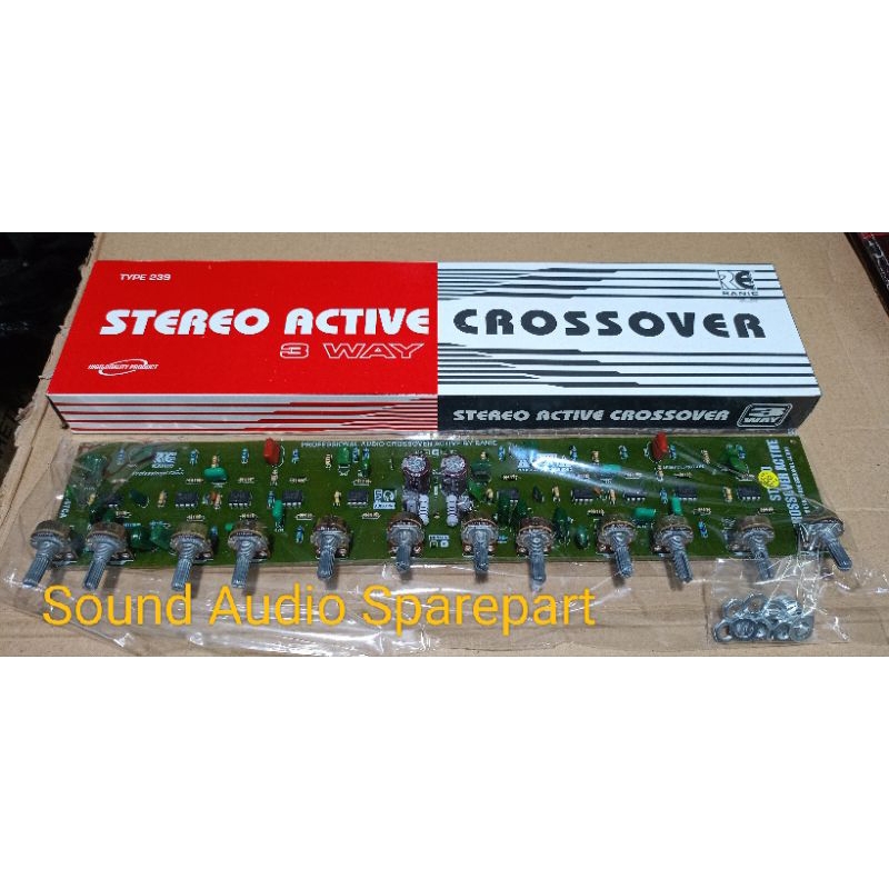 Kit Crossover Aktif 3 Way Stereo