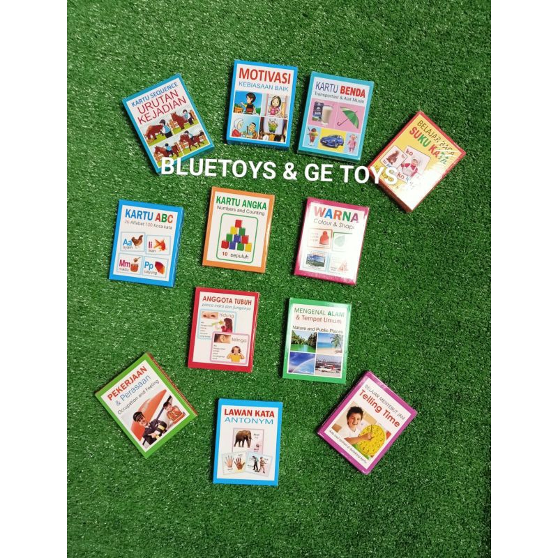 [BLUETOYS] BUNDLE KARTU SPEECH DELAY 8 DAN 12 VARIASI/MAINAN EDUKATIF ANAK