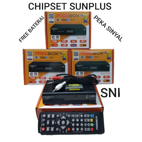 PROMOOO  SET TOP BOX FREEBOX SUNPLUS 1509C STB DIGITAL FREEBOX DVBT2 SNI