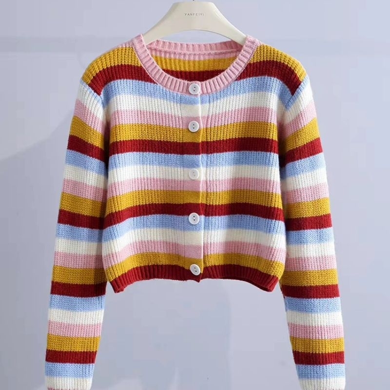 ZERA CLOTH - HANA CARDIGAN KOREA KNIT RAINBOW