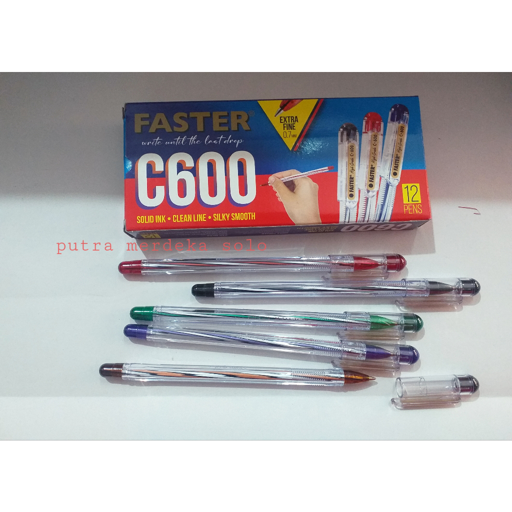 

Ballpoint, Bolpen, Pulpen Faster C600, F3, CX606, C6000