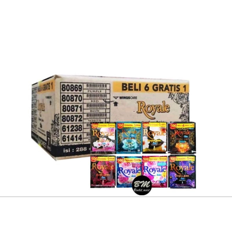PEWANGI ROYALE SOFTENER 288 SACHET 1KARTON