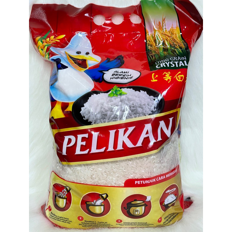 

BERAS PELIKAN 5kg alami bersih higienis