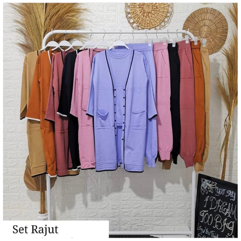 One set 3in1 Rajut import