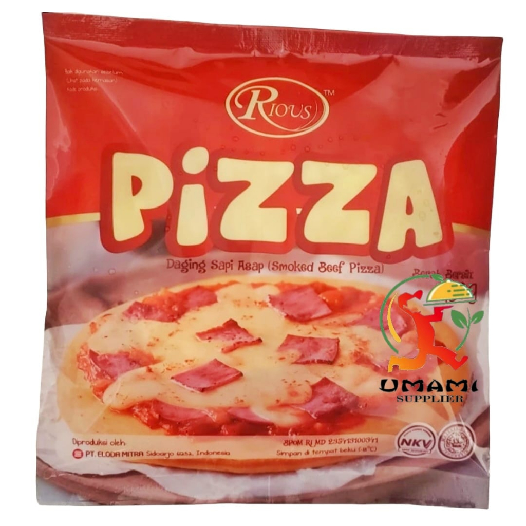

Frozen Rious Pizza Daging Sapi Asap Bernardi Smoked Beef Pizza