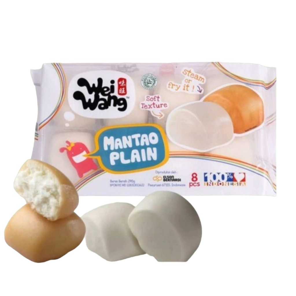 

Wei Wang Bernardi Mantao Mantou Plain isi 8 pcs