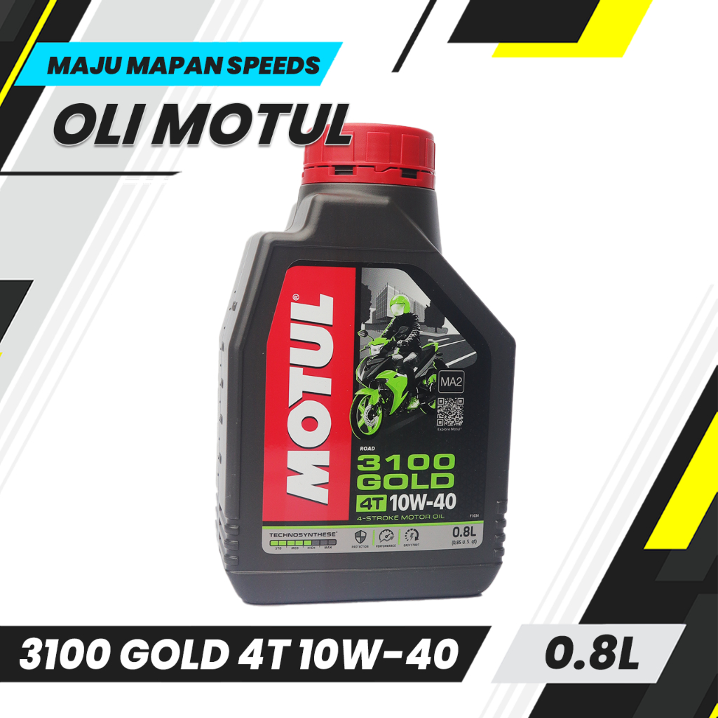 Oli Mesin 3100 Gold 4T 10W-40 Motul 0.8L / oli motor 4tak motul
