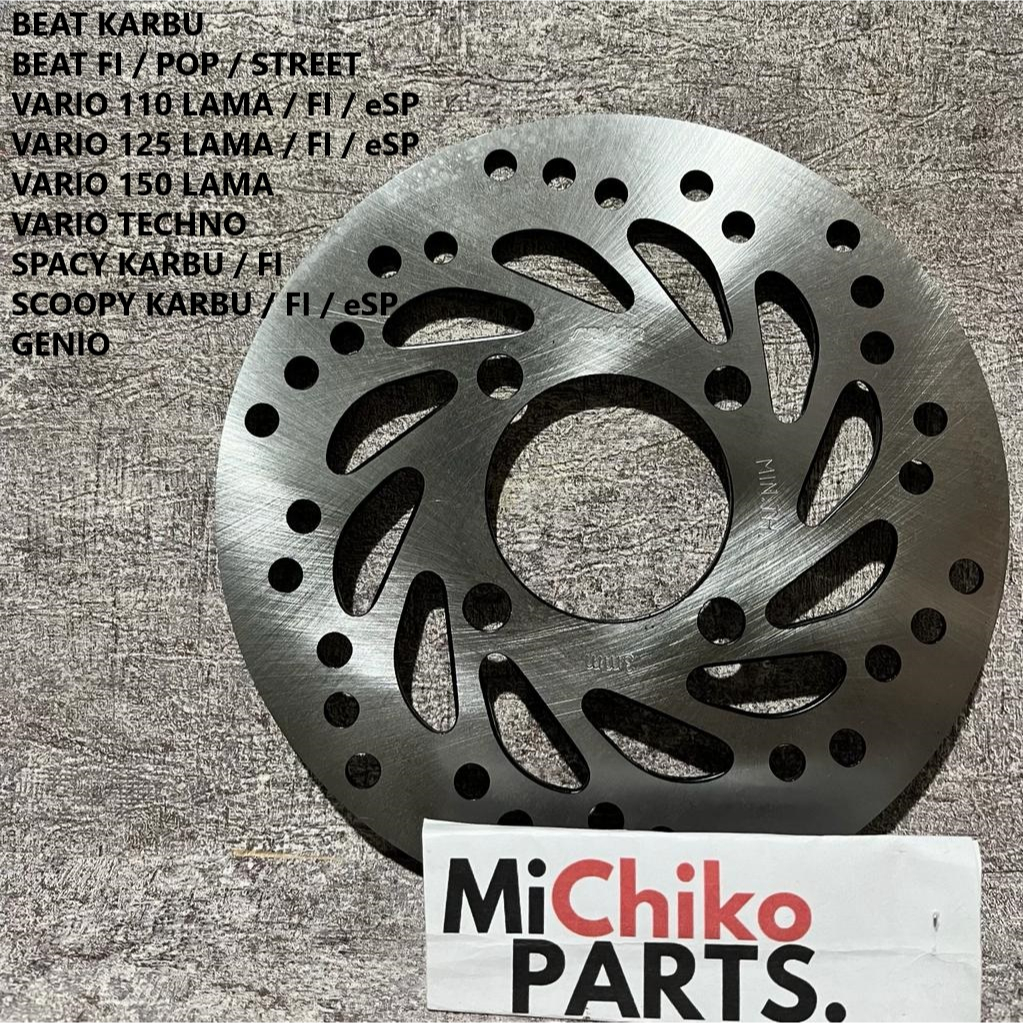 Piringan Cakram Baja Depan Beat Karbu Fi Pop Street Vario 110 125 150 Lama Techno Scoopy Fi Spacy Fi