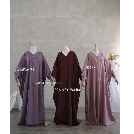 Muslimahbasic preloved se Set Zalina abaya size S dan FK zalina size S