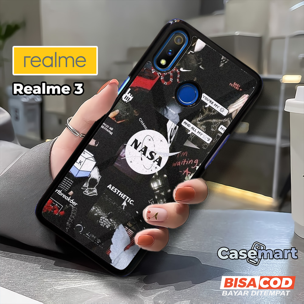 Case Realme 3 Casing Realme 3 Casemart [NASA] Case Glossy Case Aesthetic Custom Case Anime Case Hp R