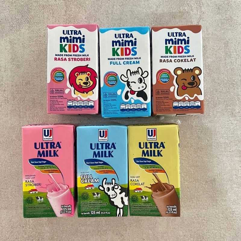 

SUSU KOTAK ULTRA MILK ULTRA MIMI KIDS ISI 3PCSX 125ML