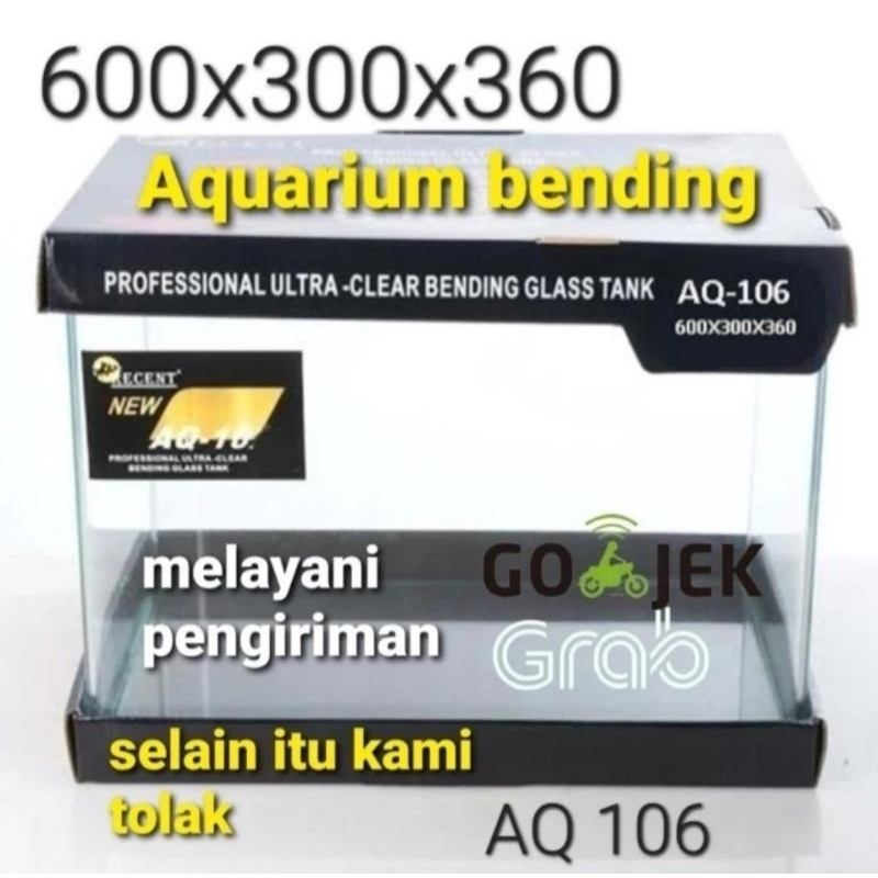 aquarium bending 106 bending 60 cm glass tank