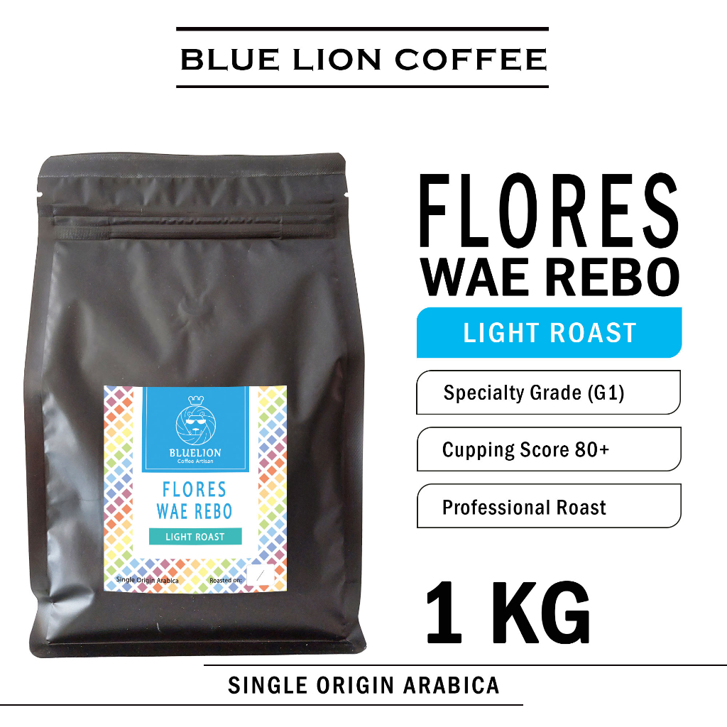 

Blue Lion Coffee Flores Wae Rebo 1 KG Light Roast Biji Kopi Bubuk Single Origin Arabica