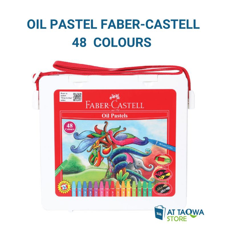 

Hexagonal Oil Pastel FABER-CASTELL 48 Warna 120090 Bag - Krayon Minyak