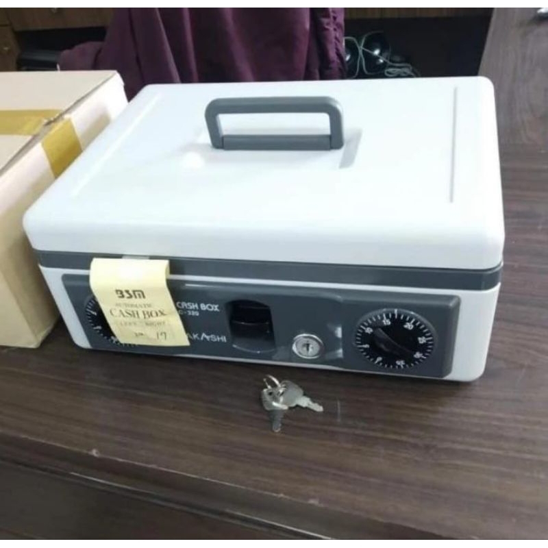 AKASHI Cash Box C-320 Box Uang Kunci Ganda PRELOVED
