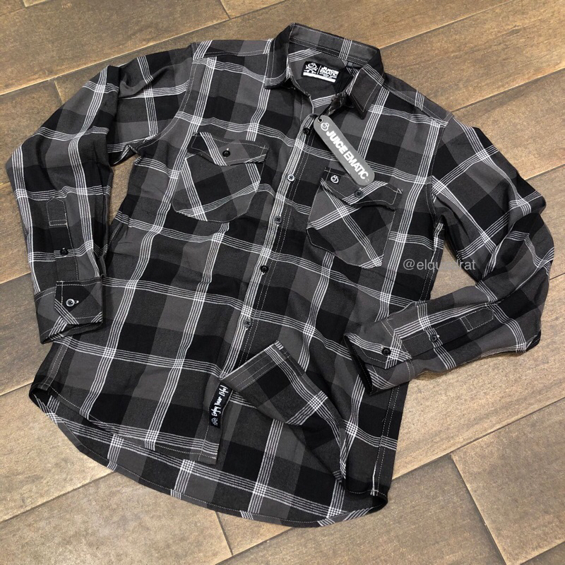 Kemeja Juice Ematic Original Lengan Panjang Mshl Harper Grey