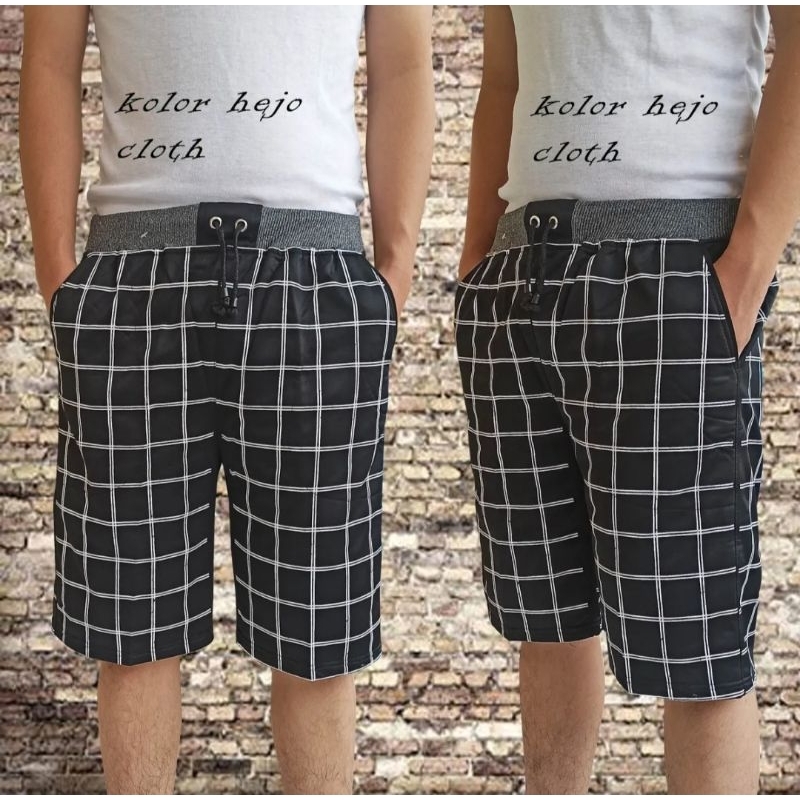 CELANA PENDEK SELUTUT CELANA KASUAL PRIA DAN WANITA. CELANA MOTIF KOTAK2. CELANA SANTAI,. CELANA NON