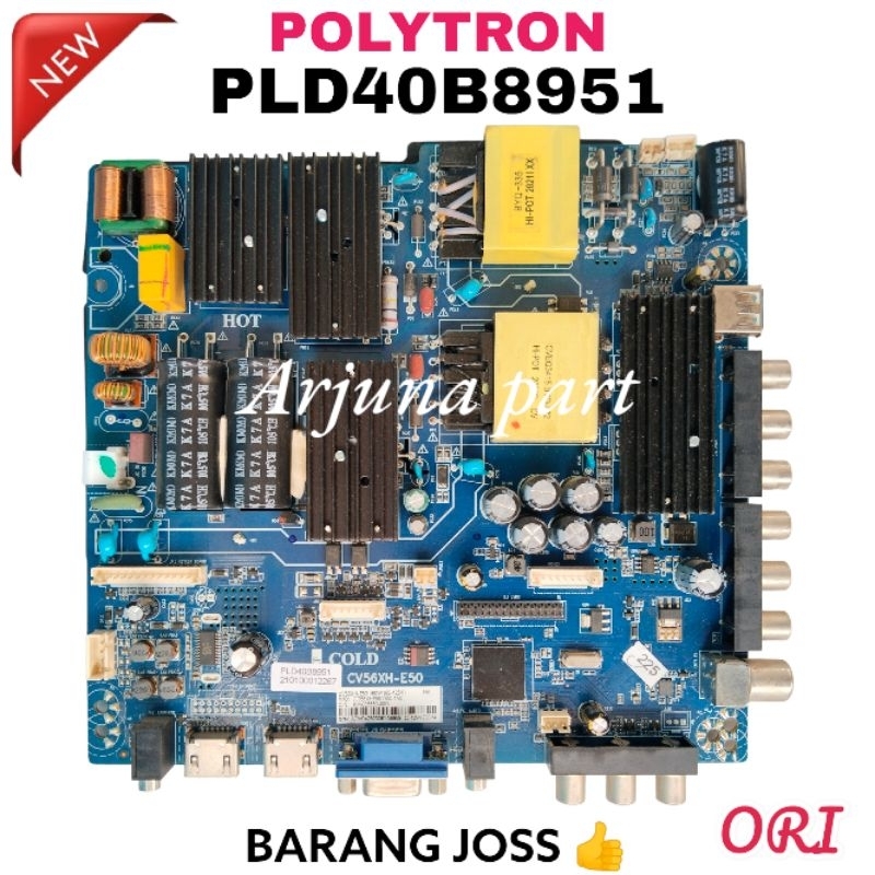 MAINBOARD TV POLYTRON PLD40B8951 / MB TV POLYTRON PLD40B8951 / MESIN TV POLYTRON PLD40B8951 / MODUL 