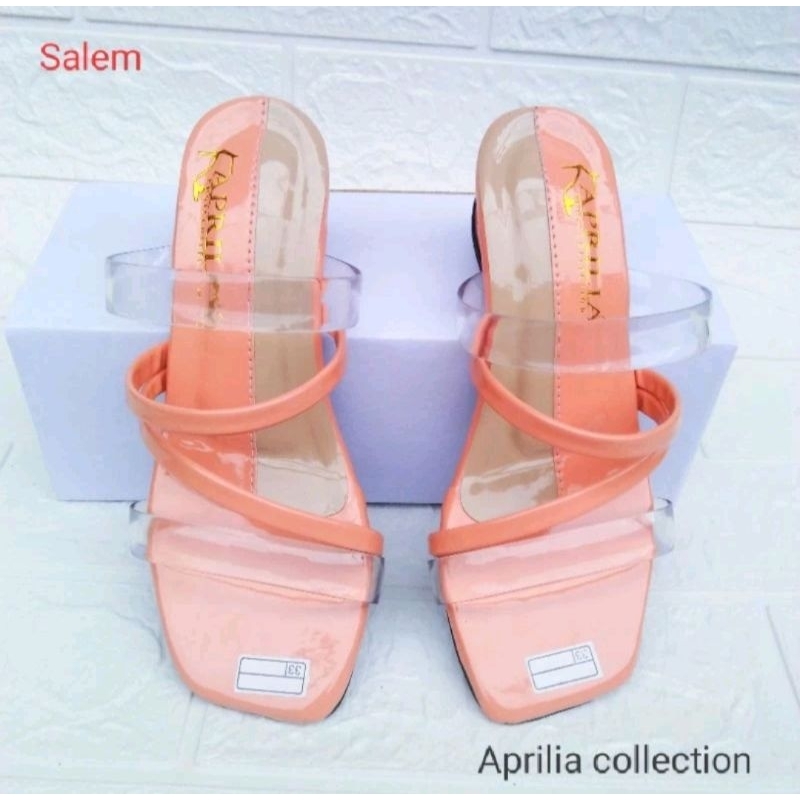 sandal heels anak perempuan model hak tahu / sandal pesta anak perempuan