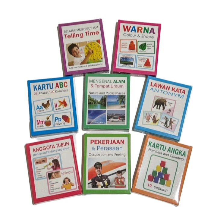 [BLUETOYS] BUNDLE KARTU SPEECH DELAY 8 DAN 12 VARIASI/MAINAN EDUKATIF ANAK