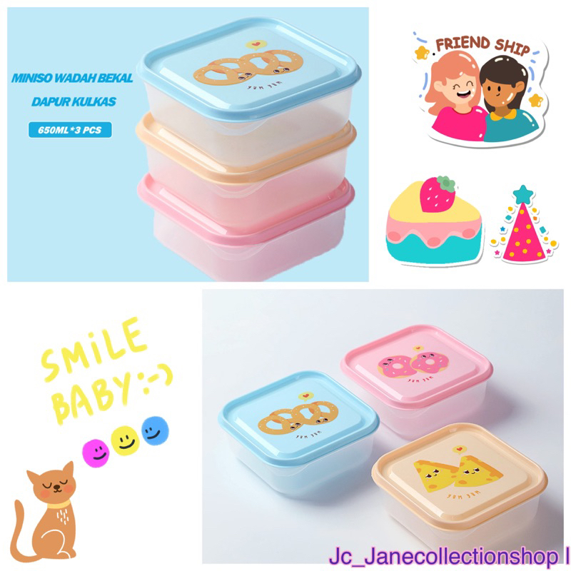 Miniso Tempat Makan Wadah Bekal Container