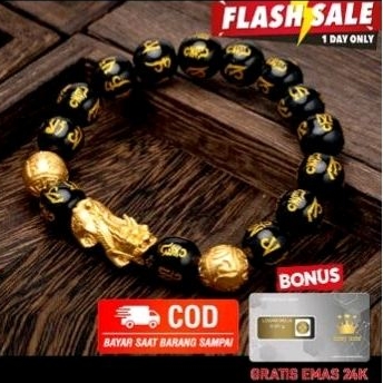 Gelang Pixiu 24k Naga Emas Original