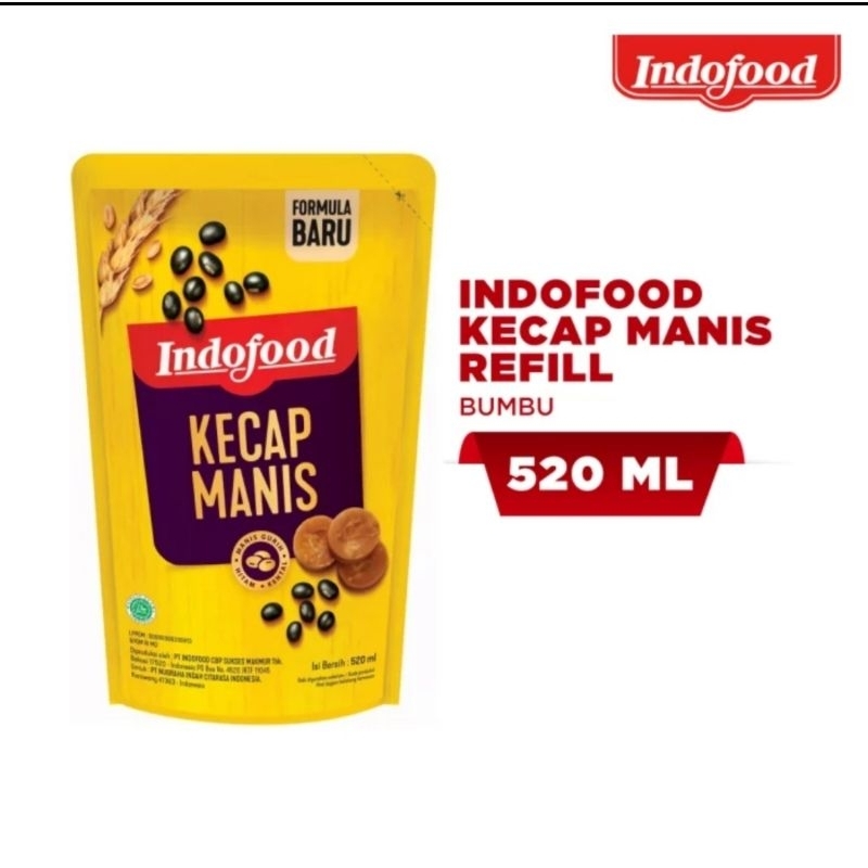 

Kecap manis indofood refill 520ml