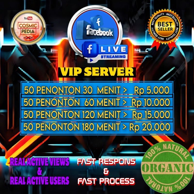 [PROMO] Viewers Live Streaming Facebook - Penonton Real Time | VIP SERVER HIGH QUALITY
