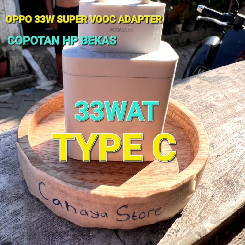 Charger OPPO SUPER VOOC 33Wat BAWAAN HP Reno 7 5G Reno 7Z Reno 8 4G Reno 8T Reno 8Z A57 A76 A77s F19