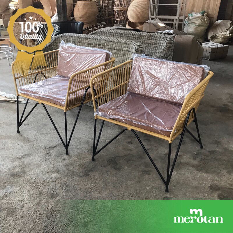 Kursi Cafe Rotan Sintetis / Arm Chair Rotan Sintetis / Kursi Teras