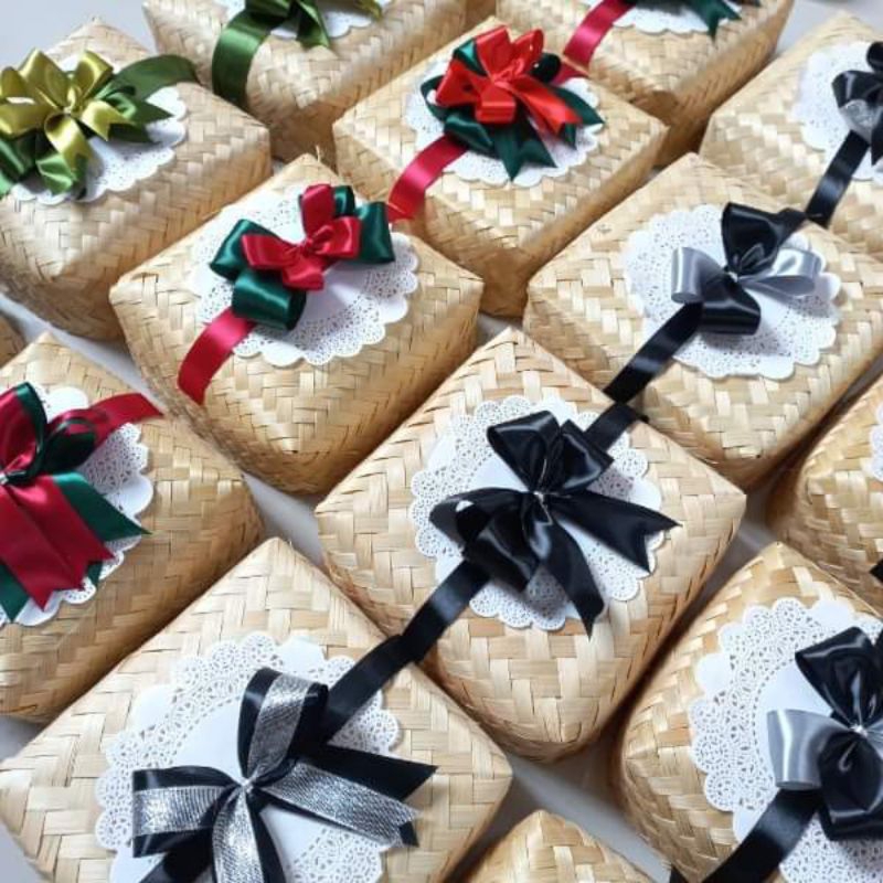 Besek Bambu 18X18 Besek Nasi Souvernir Hampers Hantaran Besek Purworejo