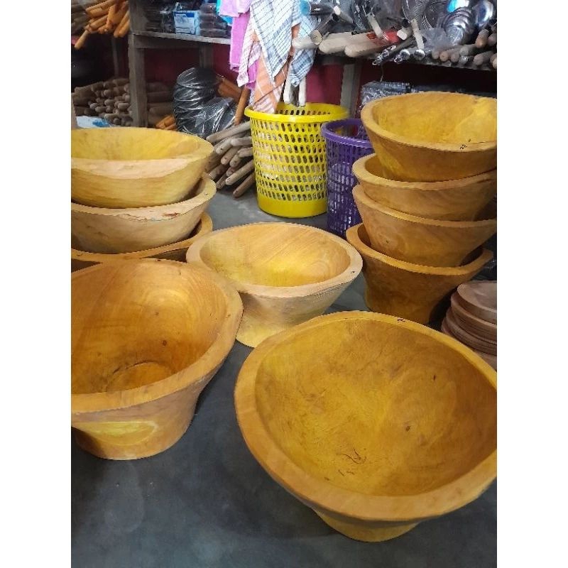 dulang kayu nangka besar diameter 36cm