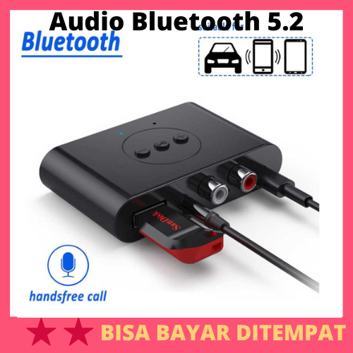 Audio Bluetooth 5.2 Receiver Adapter 3.5mm / Bluetooth Receiver Pc Audio Speaker Stereo Aktif Sound 